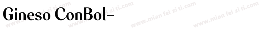 Gineso ConBol字体转换